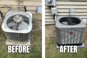 AC unit before and after Troy MI