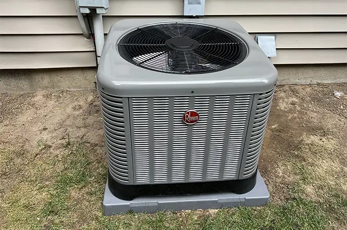 Rheem Air Conditioning unit replacement Oakland County Michigan.