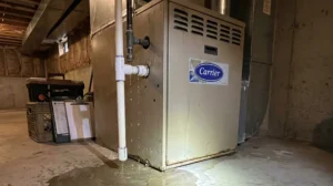 Carrier furnace leaking water.