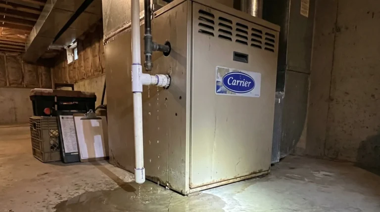Carrier furnace leaking water.